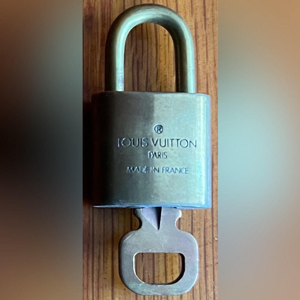 Louis Vuitton padlock and key